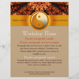 Workshops Party Events Spiritual Art flyer