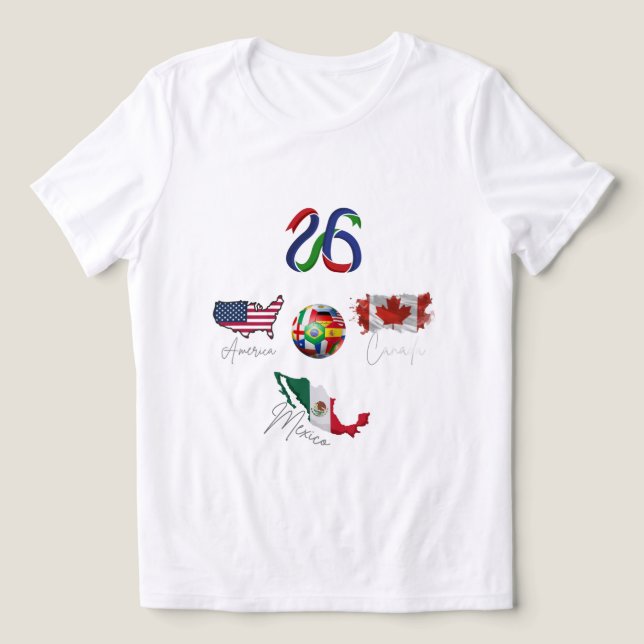  World Cup 2026 Shirt • Family matching shirt, (Design frontal)