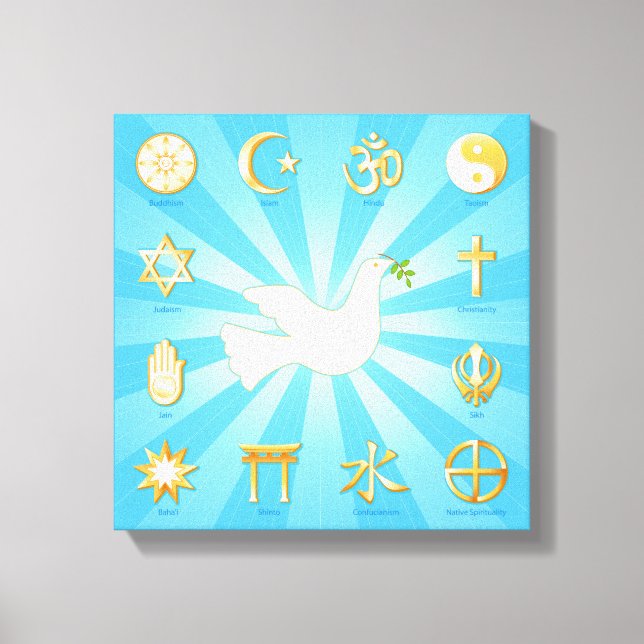 World of Peace Canvas Art (Frente)