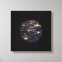 World Wide Web of Light Network Canvas Print