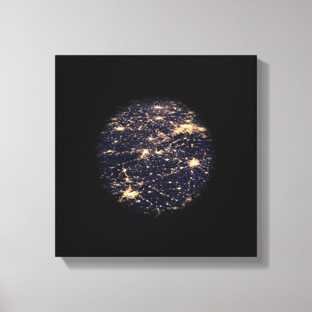 World Wide Web of Light Network Canvas Print (Frente)