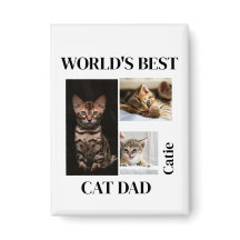 World's Best Cat Dad Custom Name Gift