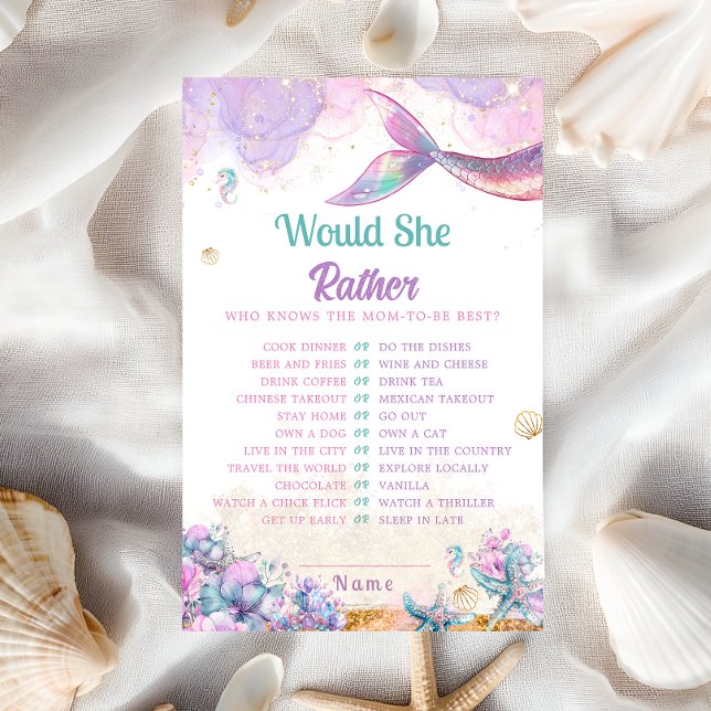 Would She Rather Mermaid Shower Game (Criador carregado)