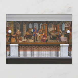 WPA Murals 5 ~ cartão postal