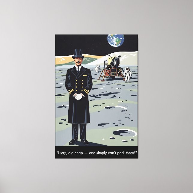 WPA poster style funny canvas print (Frente)