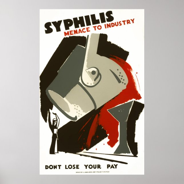 WPA SYPHILIS POSTER c. 1938 (Frente)