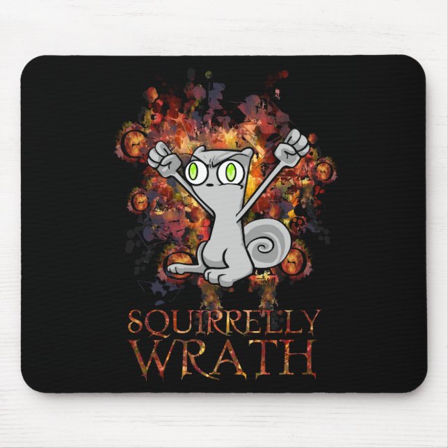 Wrath de Squirrelly! Mousepad espumoso (Frente)