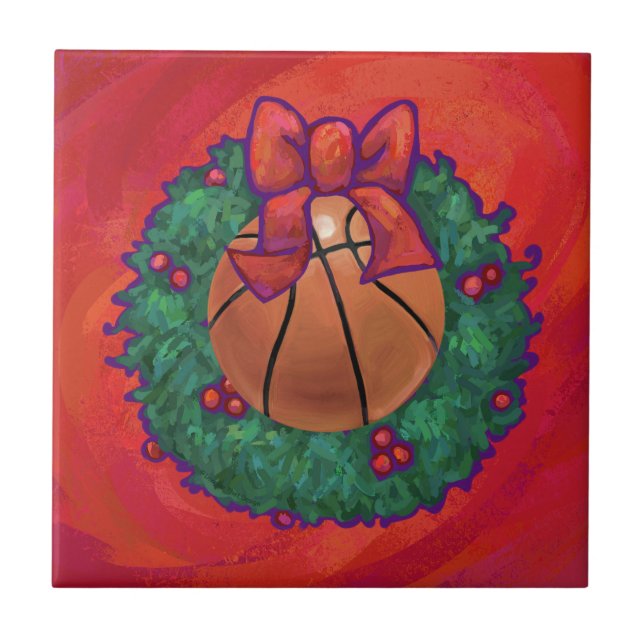 Wreath de Natal Dentro de basquete (Frente)