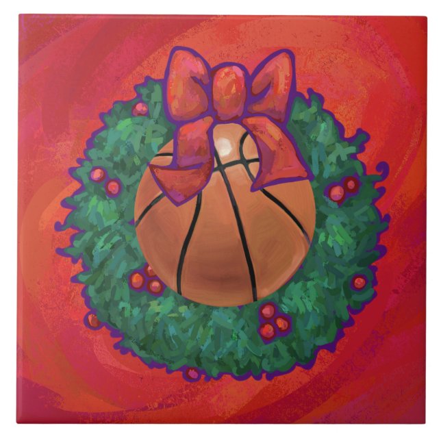 Wreath de Natal Dentro de basquete (Frente)