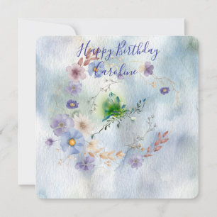 Wreath Floral e whimsy aniversários