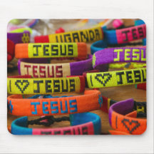 Wristbands coloridos Mousepad de Jesus