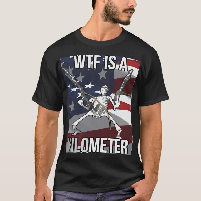 WTF é uma camiseta Quilômetro (Frente)