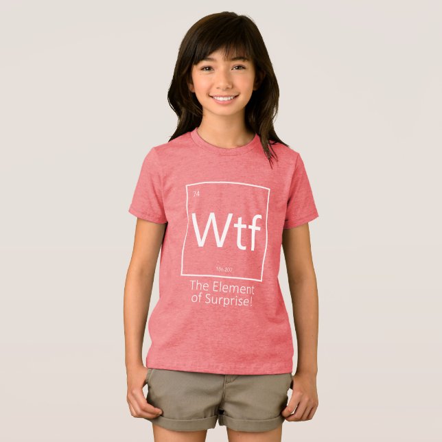 Wtf Engraçado, Estilo Tabela Periódica  (Frente Completa)