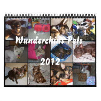 Wunderchins Pets o calendário 2012