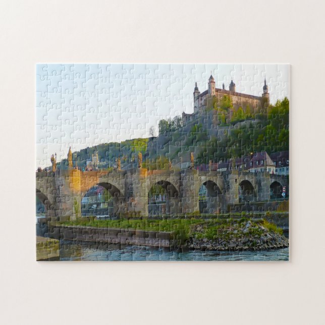 Würzburg Baviera Alemanha. Quebra-cabeça (Horizontal)