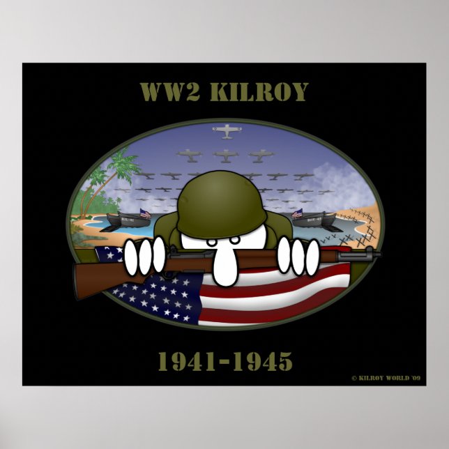 WW2 Kilroy Poster (Frente)