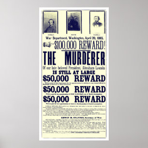 Wwant Lincoln Murderer Impressão
