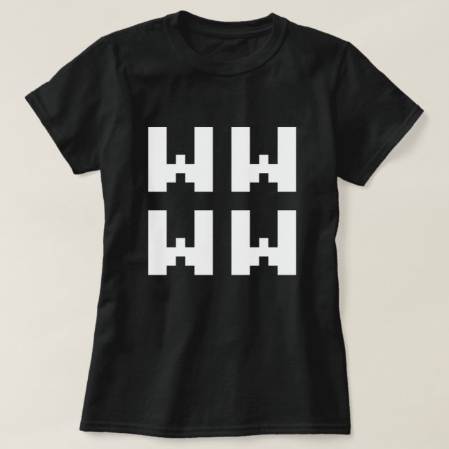 WWW | LOL - Camiseta de gíria japonesa na internet (Frente do Design)
