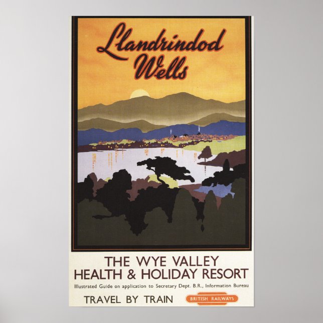 Wye Valley Resort British Rail Poster (Frente)