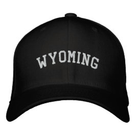 Wyoming EUA Boriderado Boné de Lã Preto