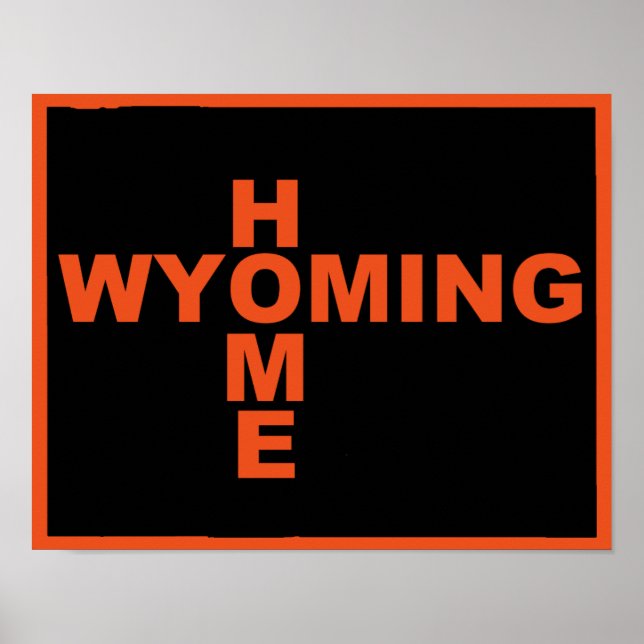 Wyoming Home Longe Do Sinal De Poster (Frente)