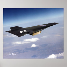 X-43A poster hipersônico Ramjet 20"x24"