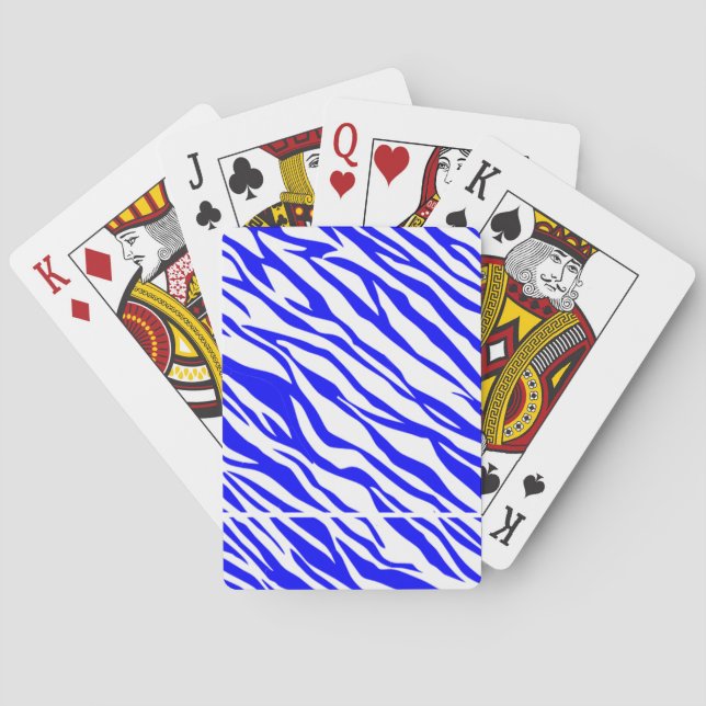 x Katzsmooth Baralho azul/branco sem bordas (Verso)