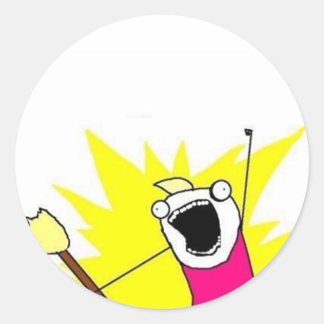 X para o Y Todos os itens adesivos meme (Frente)