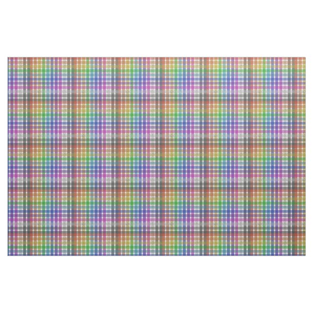 Xadrez Arco-íris - Tecido de Algodão Pima (Fat Quarter)