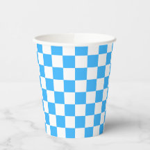 Xadrez azul claro clássico