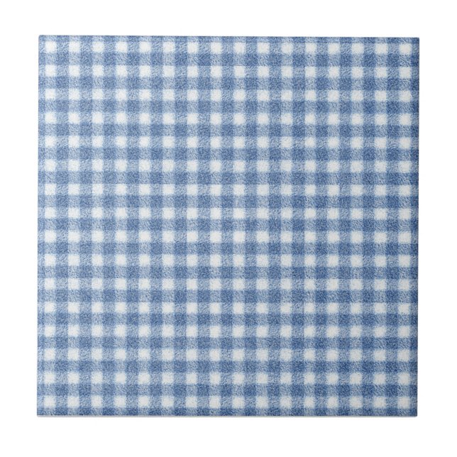 Xadrez Azul e Branco Clássico (Frente)