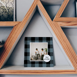 Xadrez Azul E Preta - Melhor Presente Do Avô Com F