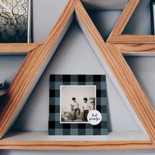 Xadrez Azul E Preta - Melhor Presente Do Avô Com F