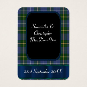 Xadrez azul e verde tartan favor obrigado você mar