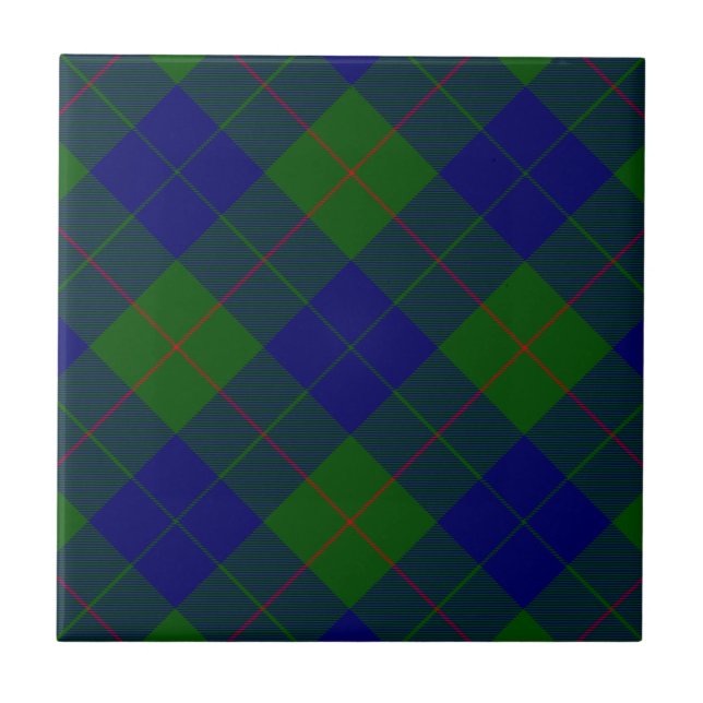 Xadrez azul-tartã-barclay (Frente)