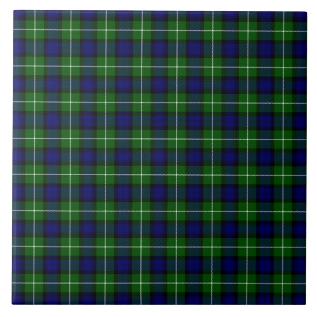 Xadrez azul-tartan (Frente)