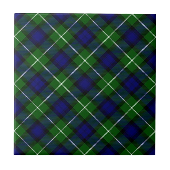 Xadrez azul-tartan (Frente)