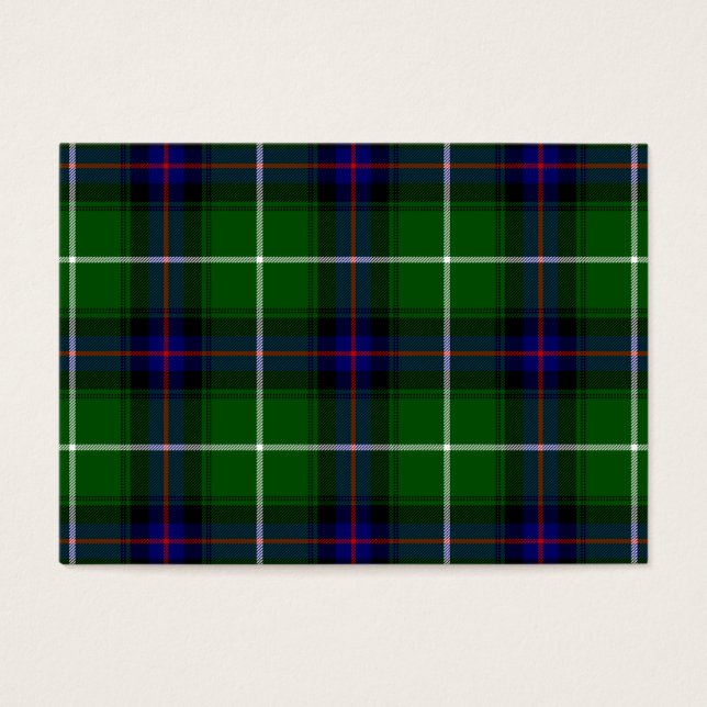 Xadrez azul verde MacDonald tartan (Frente)