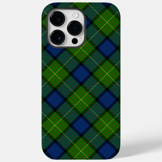 Xadrez azul verde Muir Moore tartan (Verso)