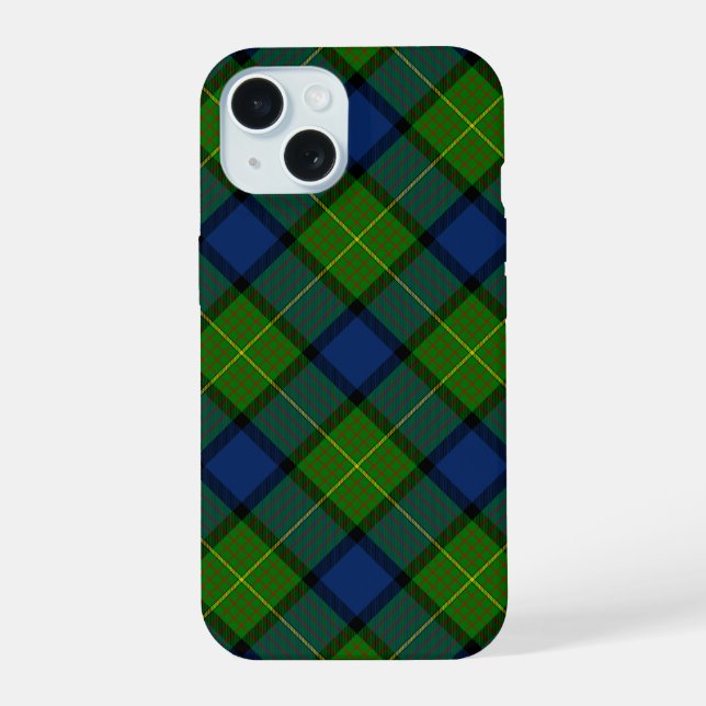 Xadrez azul verde Muir Moore tartan (Verso)