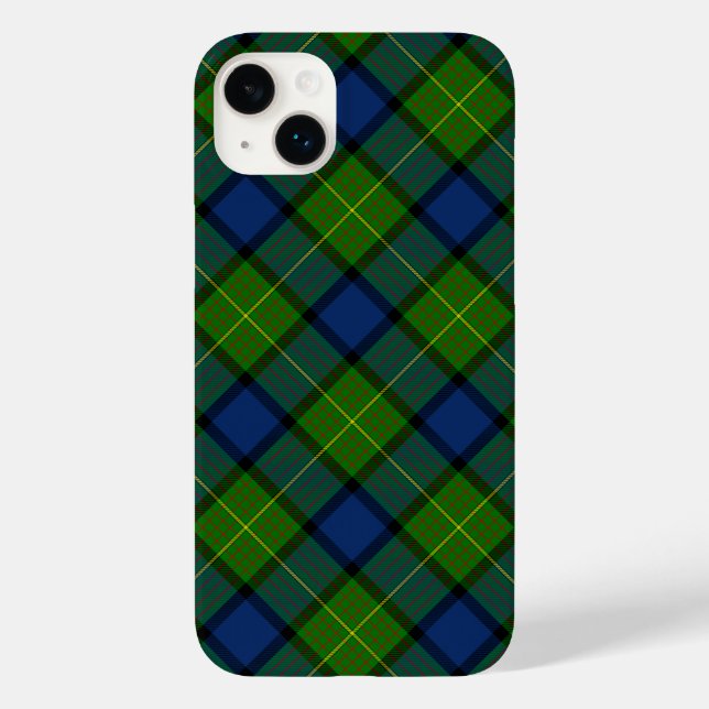 Xadrez azul verde Muir Moore tartan (Verso)