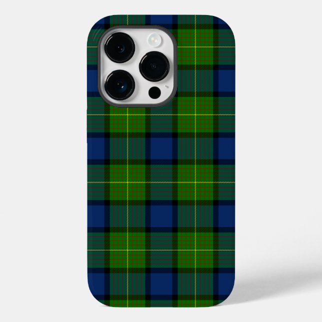 Xadrez azul verde Muir Moore tartan (Verso)