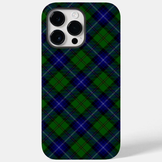 xadrez azul verde tartan Urquhart (Verso)