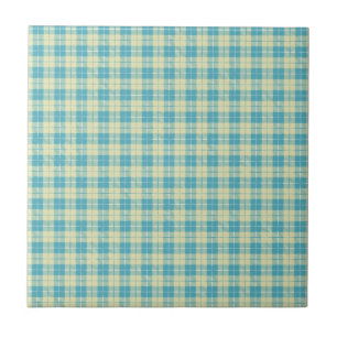 Xadrez Bonito azul e amarela pastel