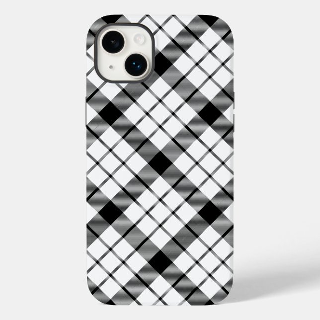 Xadrez branca preta MacFarlane tartan (Verso)