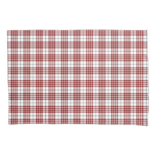 Xadrez branca vermelha do tartan do clã de