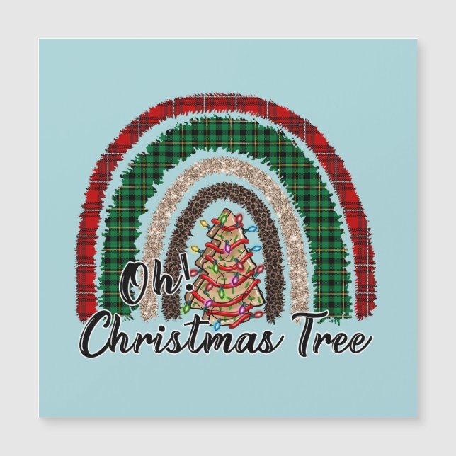 Xadrez Buffalo e Impressão do Leopardo Arco-Íris ( (Frente)