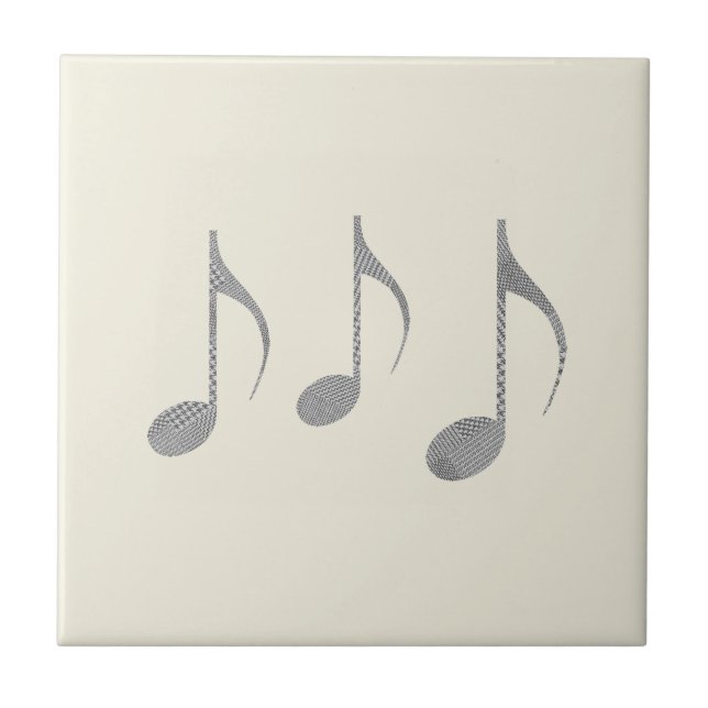 Xadrez Chic com Notas Musicais (Frente)