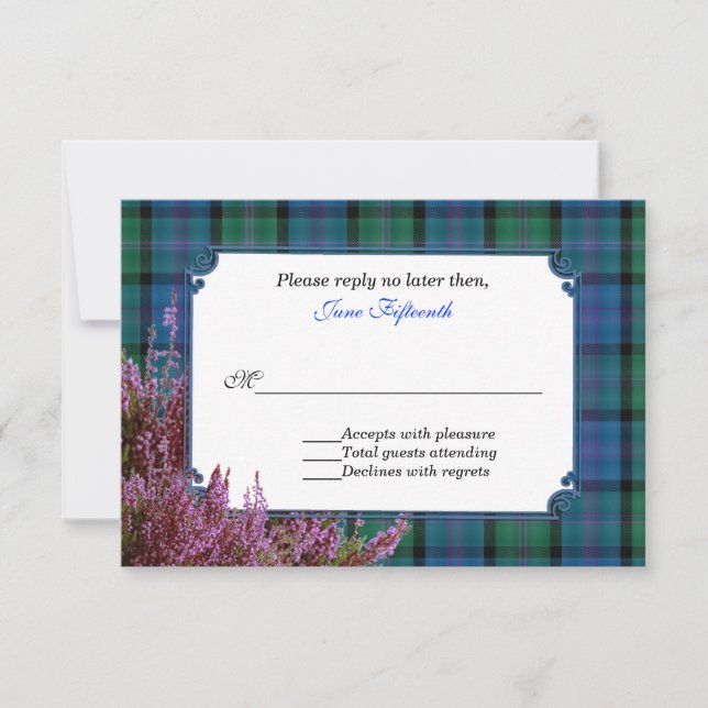 Xadrez Chic MacThomas Tartan Heather RSVP (Frente)