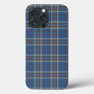 Xadrez Clan Thompson Cinza Blue Check Tartan